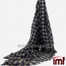 Merino Wool & Cashmere Buffalo Check Scarf